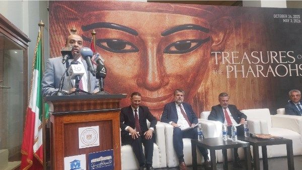 أمين الأعلى للآثار: كنوز الفراعنة ثاني أكبر معرض في إيطاليا أمين الأعلى للآثار: كنوز الفراعنة ثاني أكبر معرض في إيطاليا