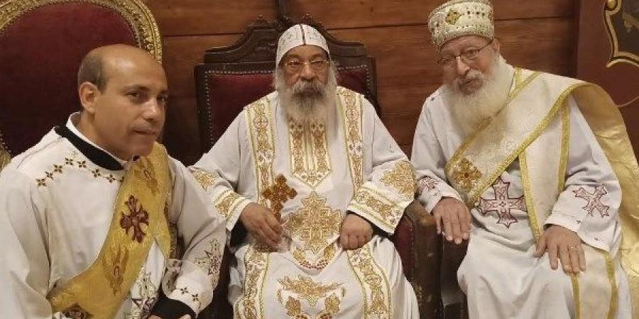 الأنبا غبريال يستقبل المستشار العسكري لمحافظة بني سويف بمقر المطرانية.. صور - لايف نيوز