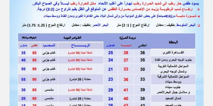 شبورة مائية صباحًا على الطرق ورياح نشطة .. والأرصاد تصدر تحذيرا - لايف نيوز